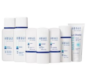 The Obagi range of skincare products available at The Devonshire Clinic